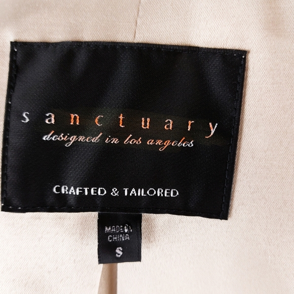 Sanctuary Designed in Las Vegas Womens S Natural Faux Fur Fully Lined Cozy Vest - Picture 4 of 12